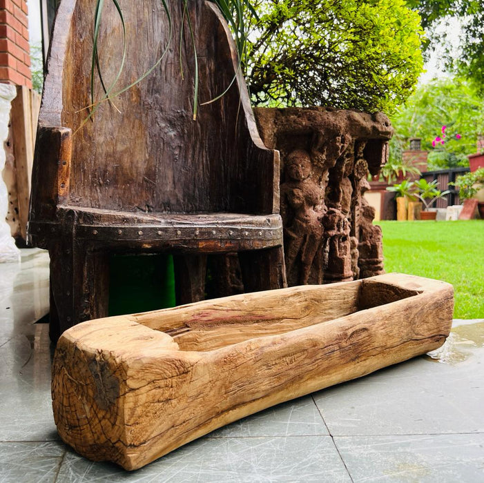 Burhan - 21 ; Raw wood planter