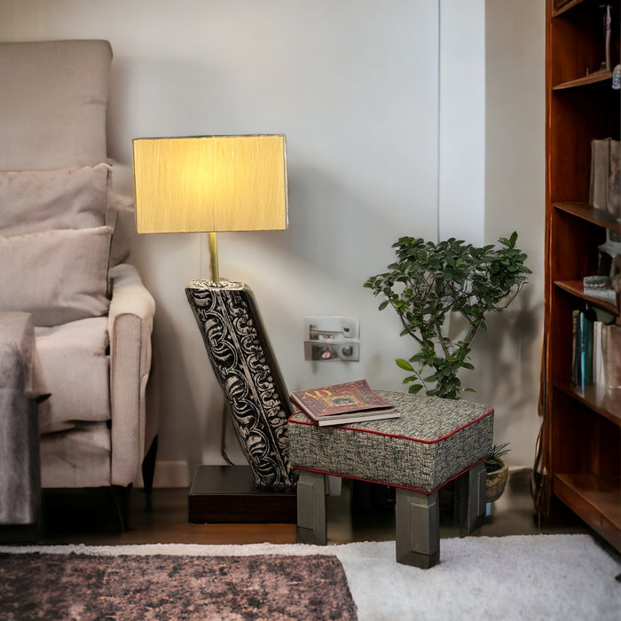 Tall Wooden Floor lamp, : Noor 37