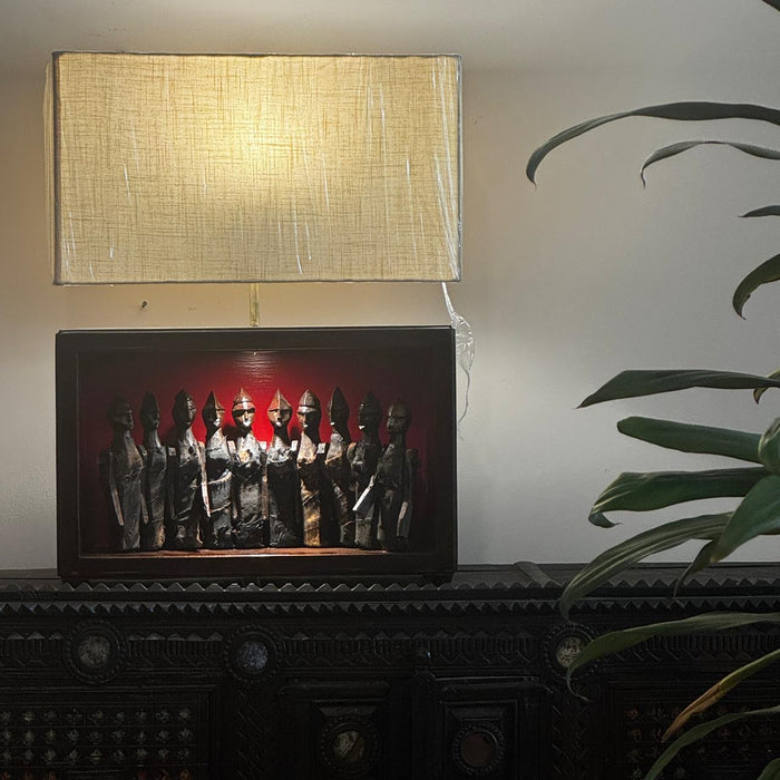 Naga figure lamp : Noor 26  ( Shade Included)