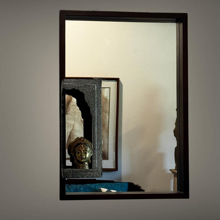 Mirror with Inset Ledge – Architectural Elegance : Aaina 21