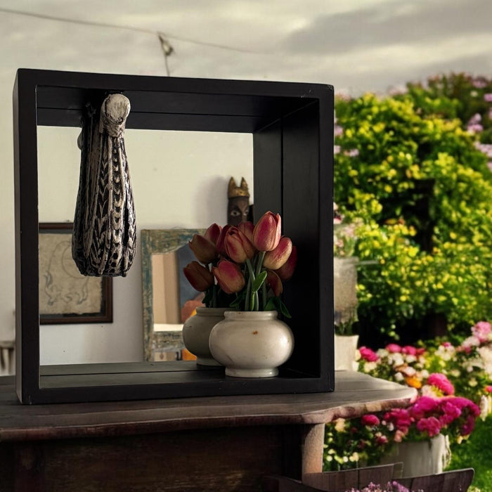 Wooden mirror: Aaina 20