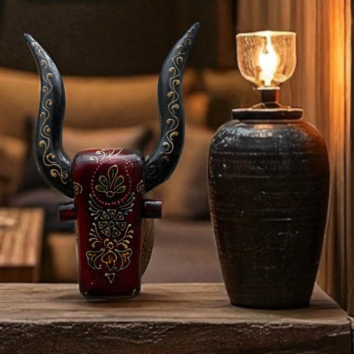 Wooden Bull head : 1