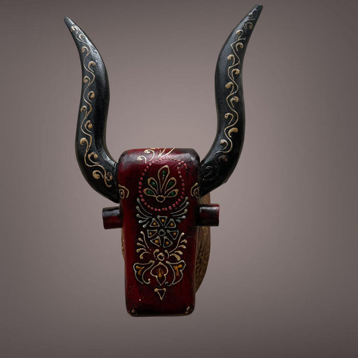 Wooden Bull head : 2