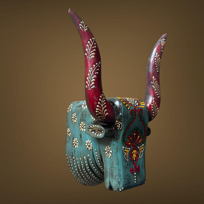 Wooden Bull head : 4