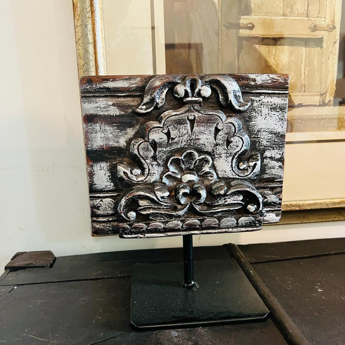 Wooden carved block , Inaayat : 3
