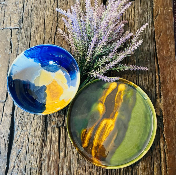 Ceramic platter , Mitti : 9