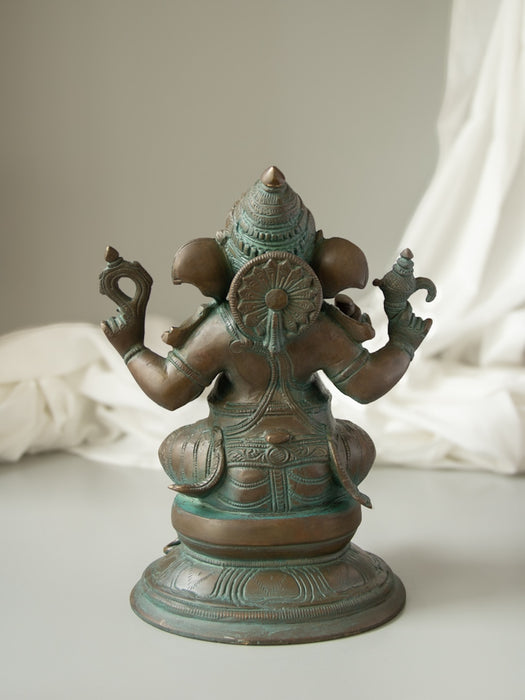 Brass Lord Ganesha
Holding Kumbha In a Trunk Brass Idol