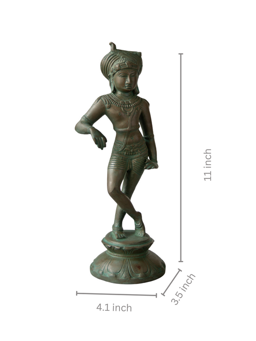Vrishavahana Shiva Brass Idol Madhuchista Vidhana