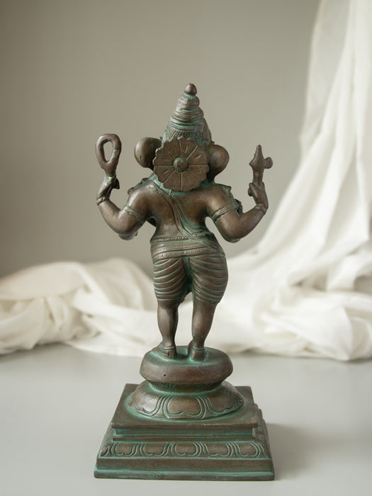 Standing Ganesha Brass Idol