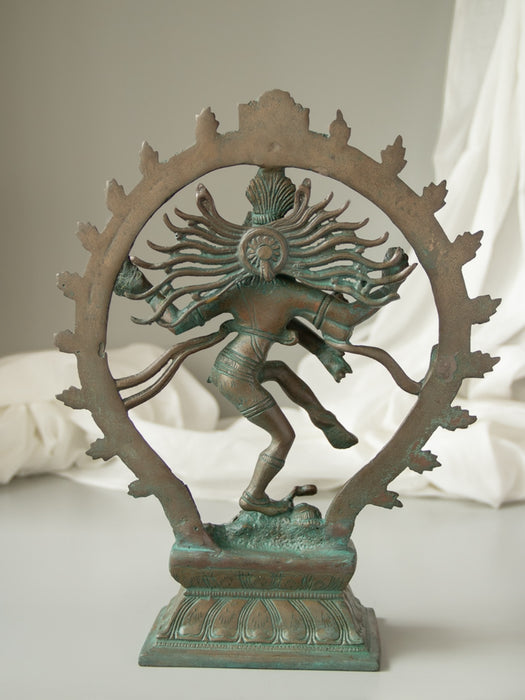 Lord Shiva as Nataraja Brass Idol in Cosmic Dance Mudra