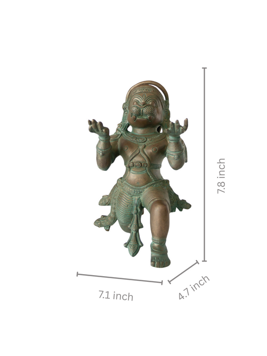 Hanuman Vahanam Brass Idol