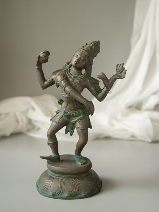 Dancing Shiva Brass Idol