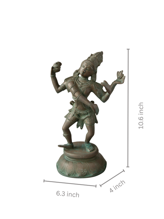 Dancing Shiva Brass Idol