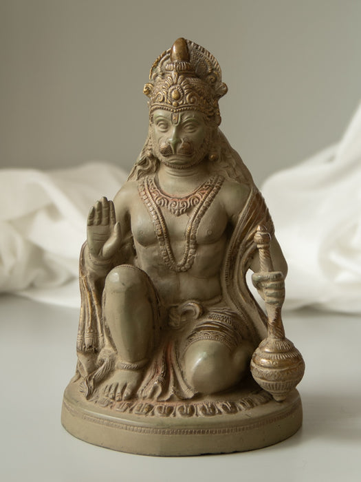 Aashirwaad Blessing Hanuman Brass Idol