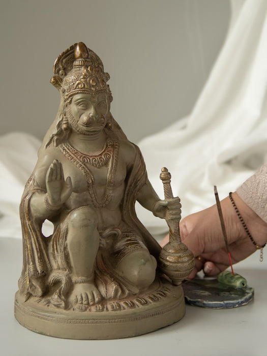 Aashirwaad Blessing Hanuman Brass Idol