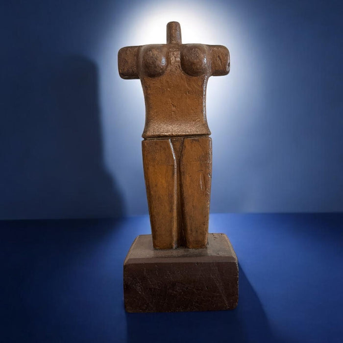 Dhad: Wooden Torso Sculpture Series : Manushi 2