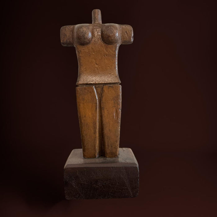 Dhad : Wooden Torso Sculpture Series : Manushi 5