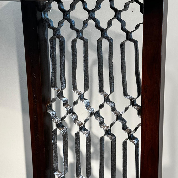 Tall Pedestal Lamp with Metal Jali Panels – Elegant & Distinctive  : Noor 36
