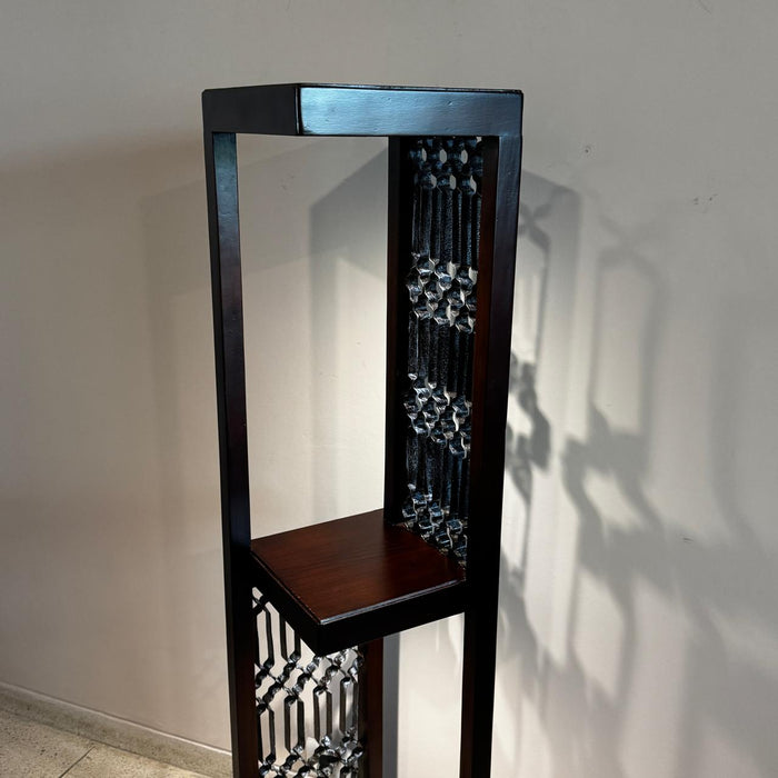 Tall Pedestal Lamp with Metal Jali Panels – Elegant & Distinctive  : Noor 36