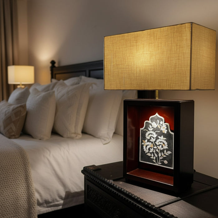 Thikri Panel Lamp – Elegant Craftsmanship in Light : Noor 27 ( Shade included)