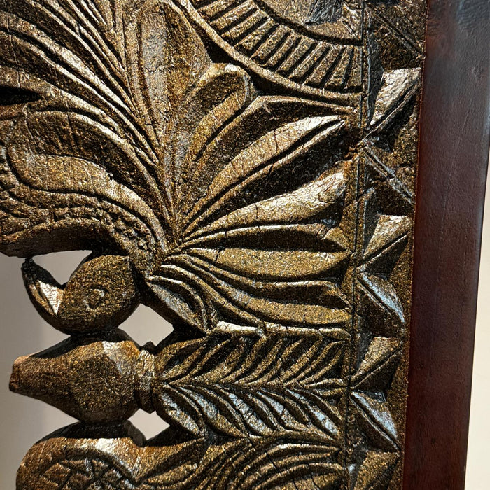 Tall Pedestal Lamp with Carved Panels – Statement Divider Piece : Noor 10