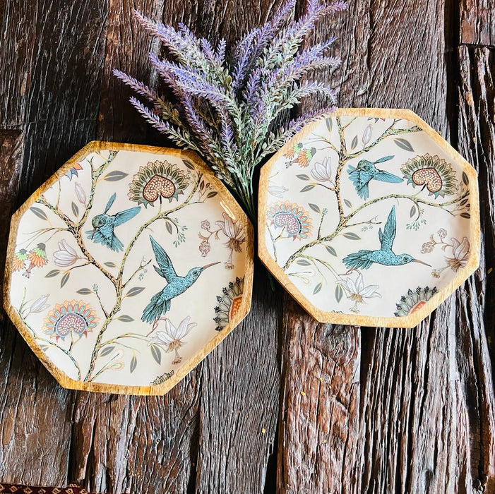 Nadia 3 : Wooden Platter ( Set of two)