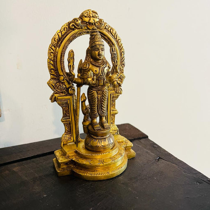 Pital 15 : Vintage Style Brass Sculpture of Lord Venkateshwara