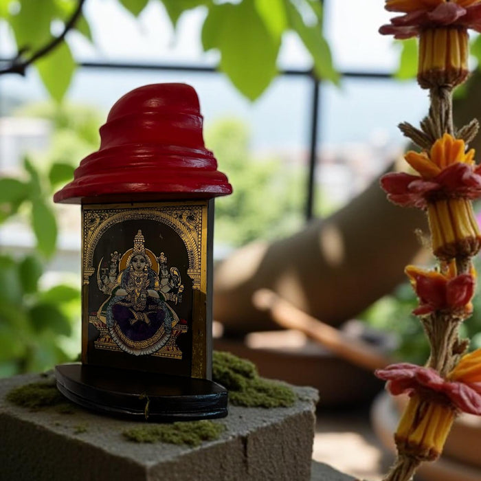 Small Lakshmi Tanjore with Vintage Ledge