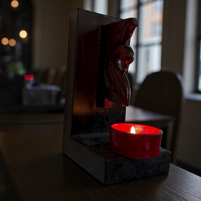 Small Peacock Tea Light Stand – Vintage Charm