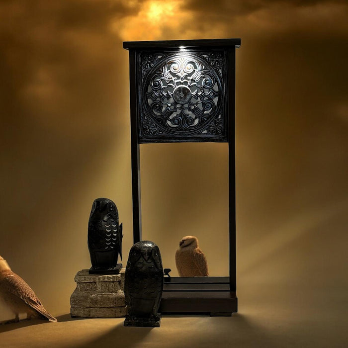 Statement, Deep Blue Cast iron Pedestal : Ruhana 2