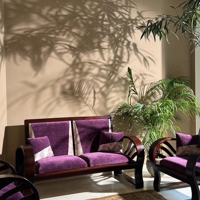 Art Deco Sofa- 1 ~ A symphony in Wine