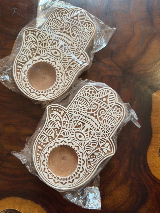 Hamsa Hands diyas ( Set of two) : Jyot 1