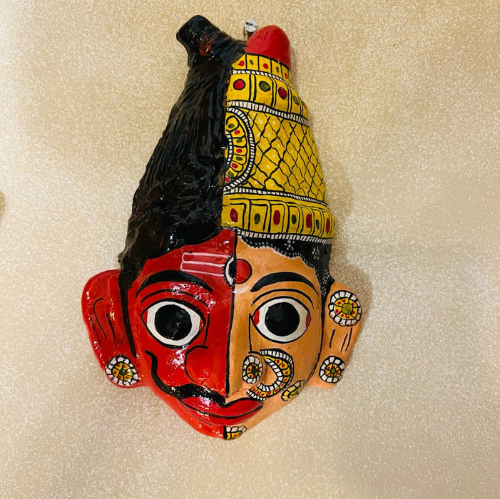 Ardhnarishwar  : Kinnal Art Head ( Sold Individually)