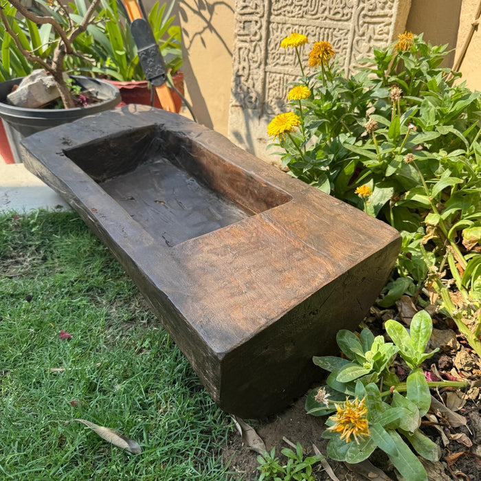 Vintage Wooden planter : Burhan 2