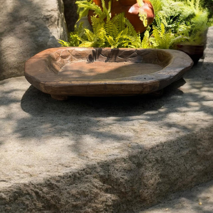 Large Vintage Oval Planter/ Base : Burhan 9