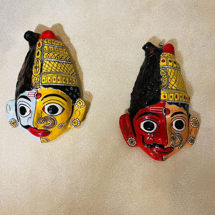 Ardhnarishwar  : Kinnal Art Head ( Sold Individually)