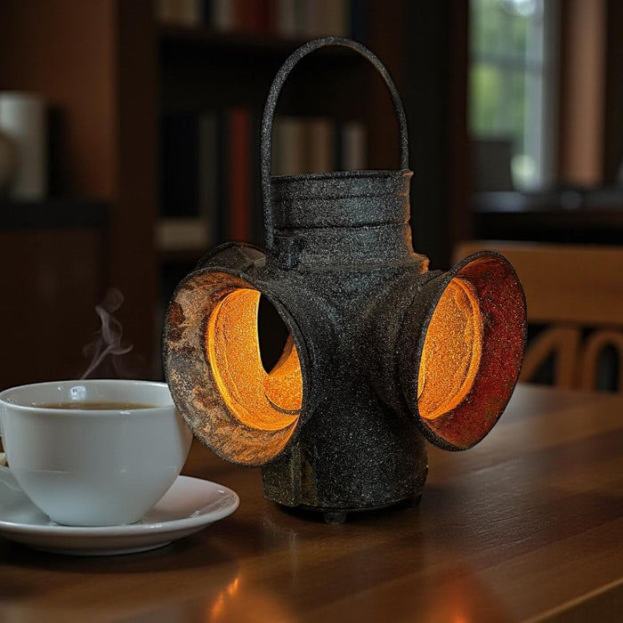 Antique Metal Table Lamp – Distressed & Distinctive : Noor 29