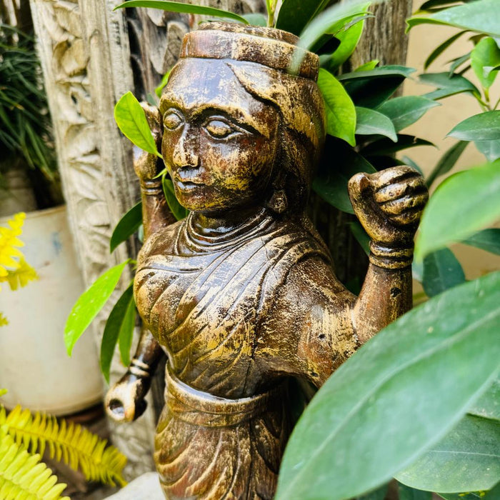 Devi : Wooden stree Sculpture