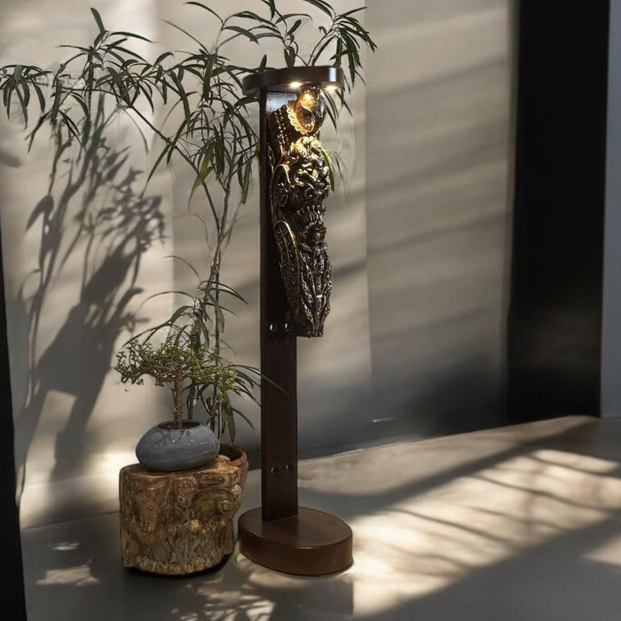 Carved panel pillar : Stambh 6