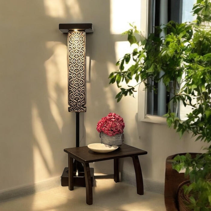 Carved panel on stand : Stambh 9