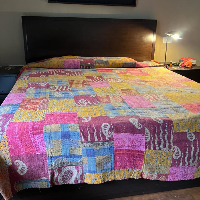 Aasira : Patchwork Bed cover