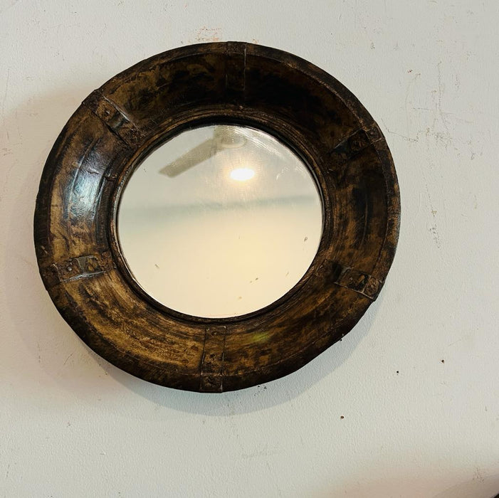 Aaina 16 : Circular mirror with  a rimmed border( Sold Individually)