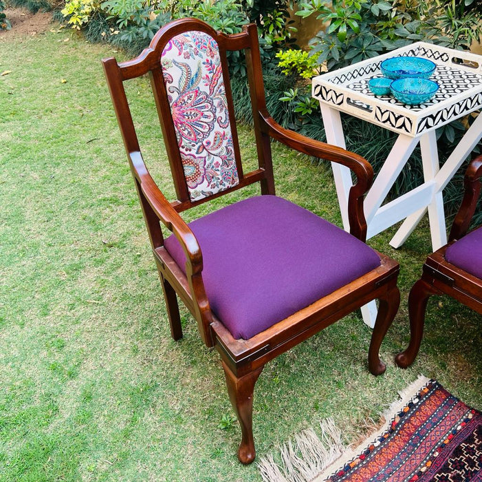 Haniya : Statement, Vintage Single Chair with Arms and Curved Back