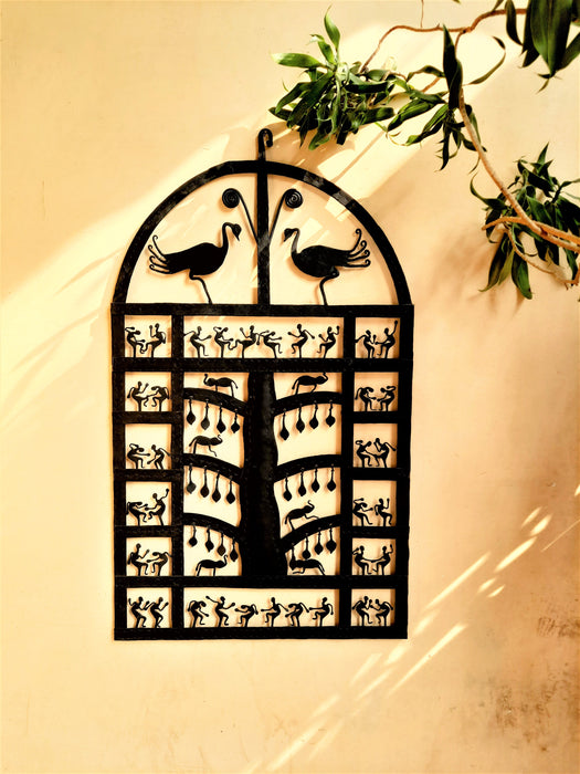 Wrought Iron Tribal Wall Art : Tree of Life