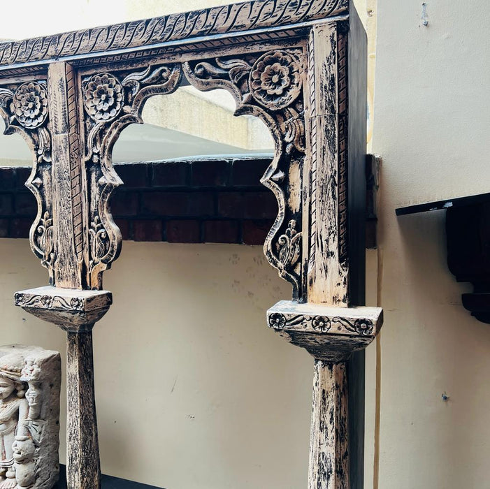 Mehrab : Arched Display Unit/ Large  Jharoka  with Shelves