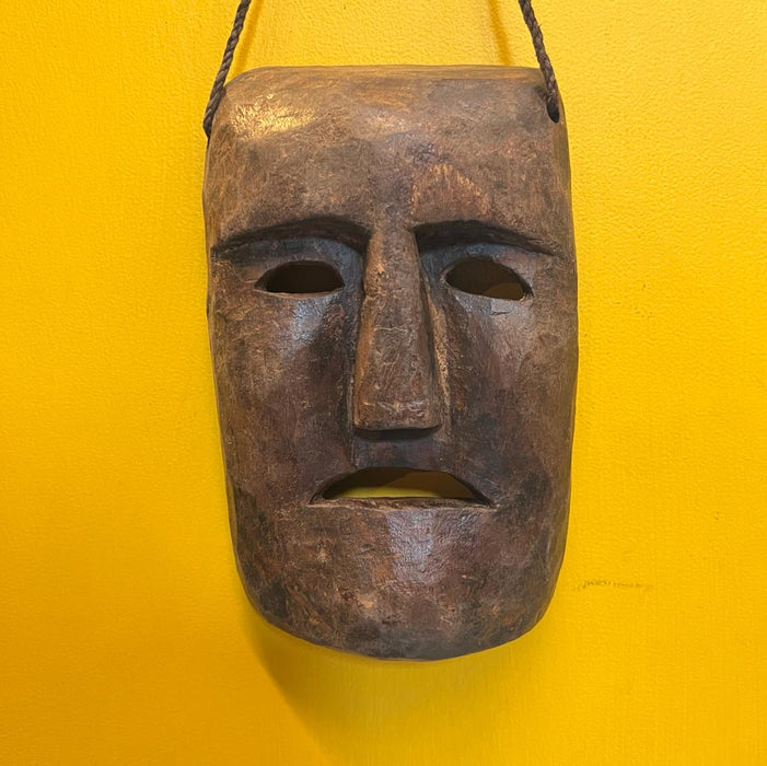 Mukhauta 4 : Vintage Wooden Mask (9.75 inches)