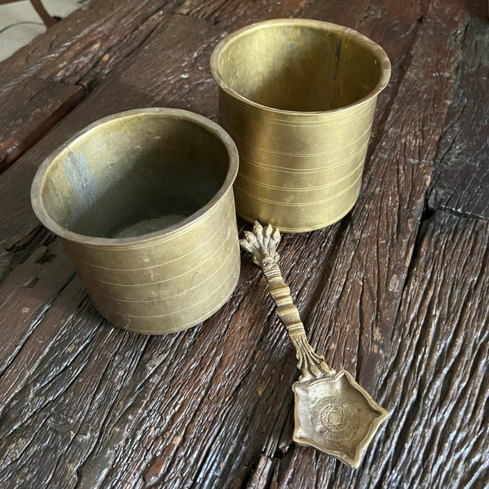 Vintage Metal Rasam Bowl 1 ( Eeya Chombu )