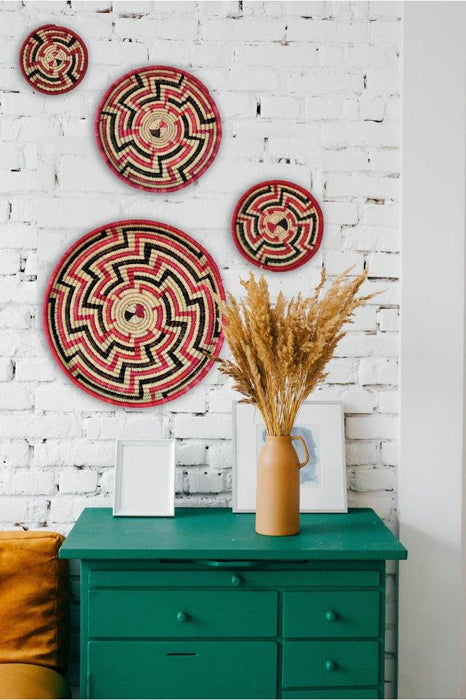 Sarayan Warm Zigzag Wallmount Set - Khojcrafts