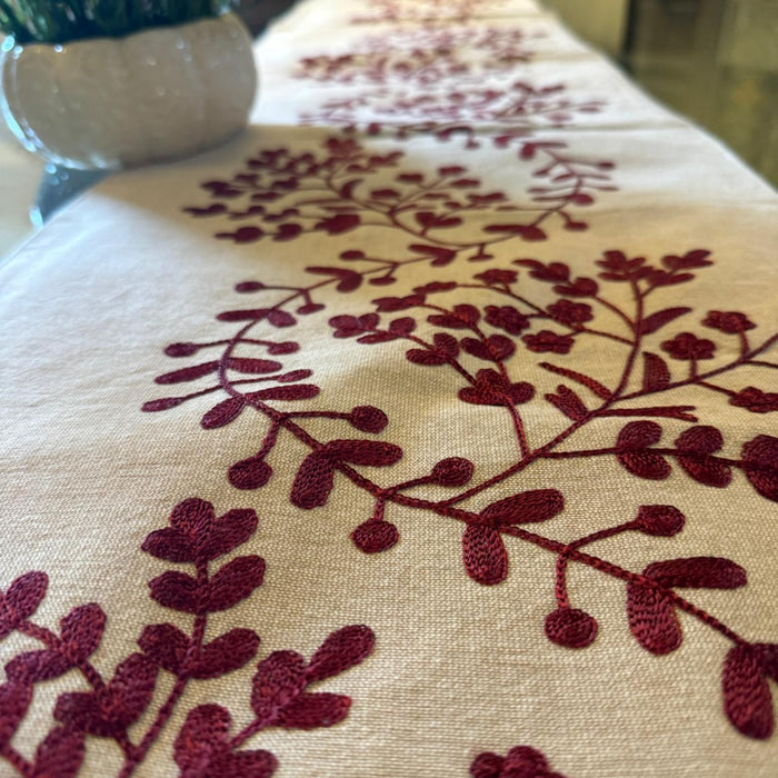 Embroidered table  runner 14