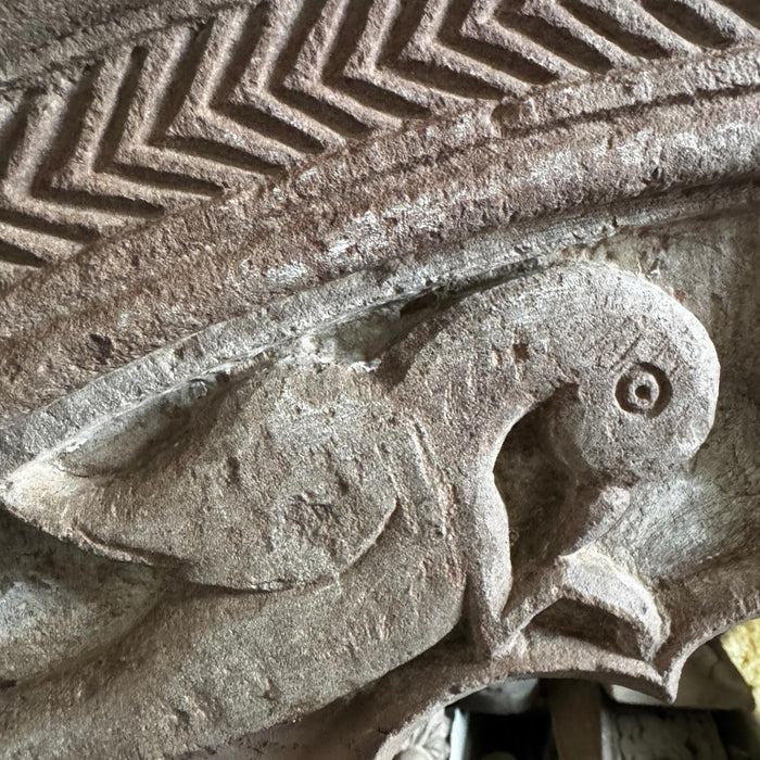 Agra Stone Arch with Parrot Carving : Pashan 6